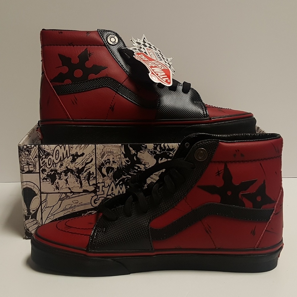 Vans X Marvel Sk8 Hi Deadpool Men's Shoes Limited - Picture 1 of 7